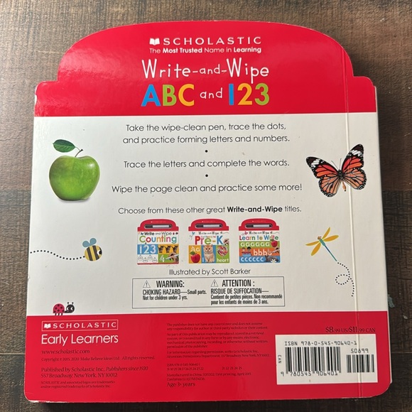 Write and Wipe ABC 123 (Scholastic Early Learners) by Scholastic Inc. - Picture 2 of 7